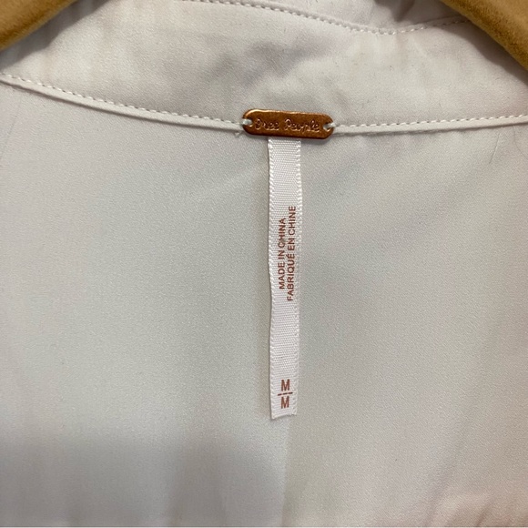 FREE PEOPLE Cream Best of Both Worlds Button Front Tunic - Picture 5 of 10